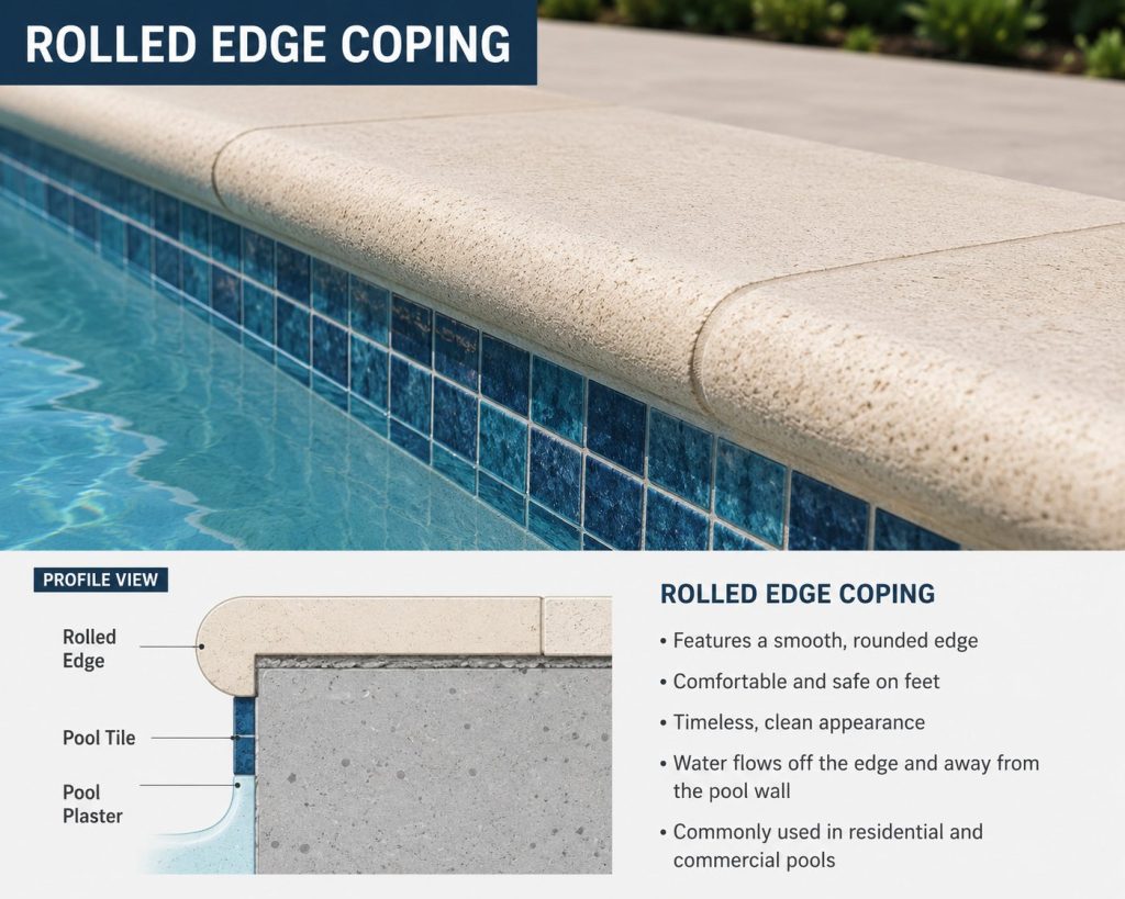 Rolled Edge Coping
