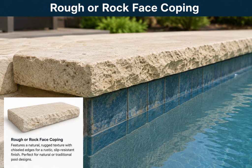 Rough or Rock Face Coping